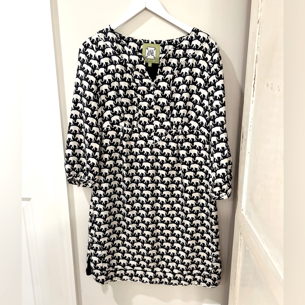 Elizabeth McKay Elephant Dress Size 8